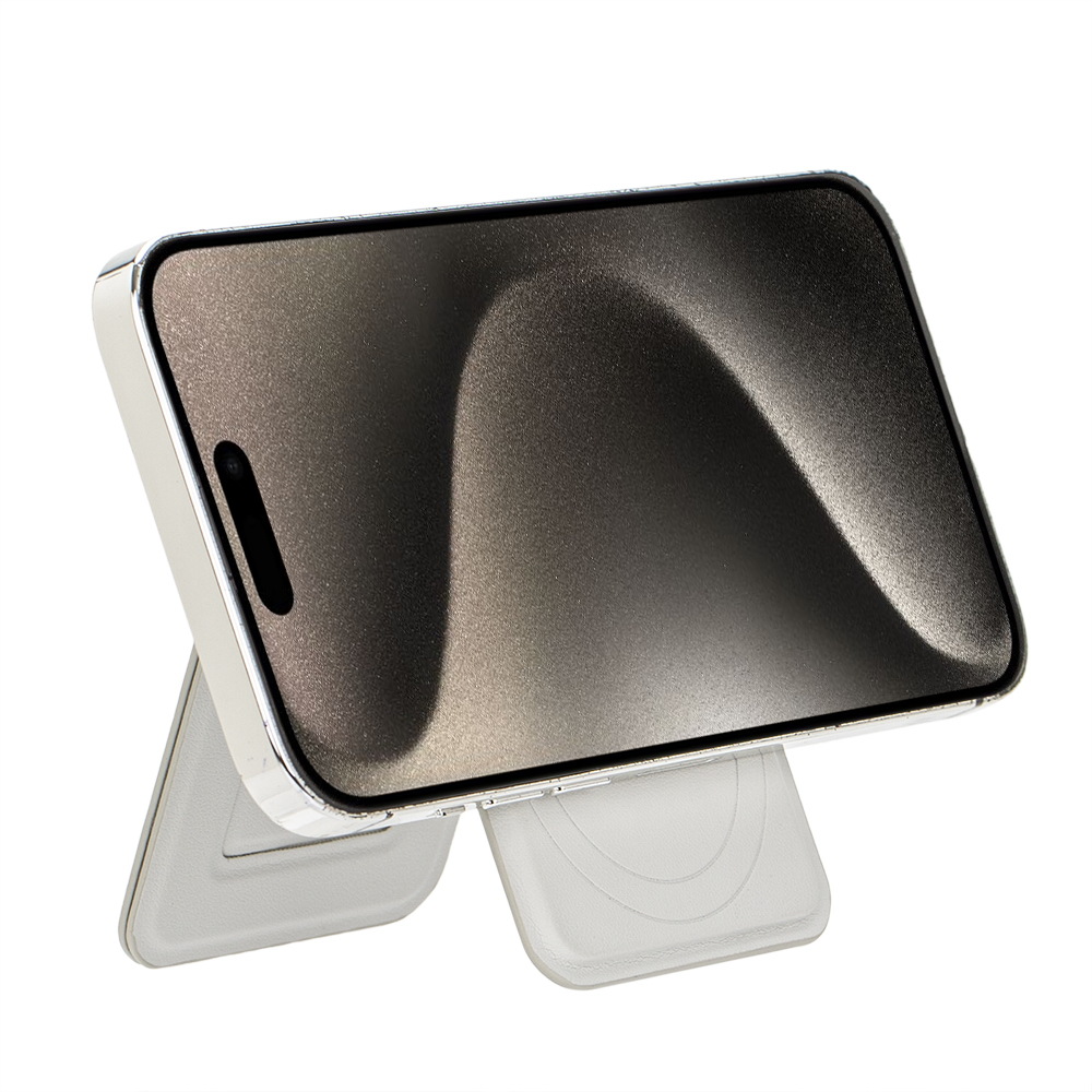 PU Magnetic Card Holder MagSafe Rotating Folding Bracket photo 3