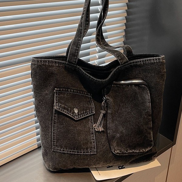 Denim Large-capacity Versatile Casual Shoulder Crossbody Bag photo 4