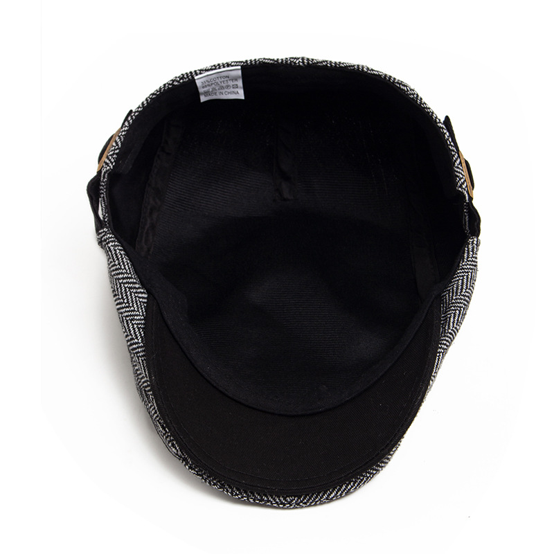 Mens Retro Herringbone Peaked Cap photo 7