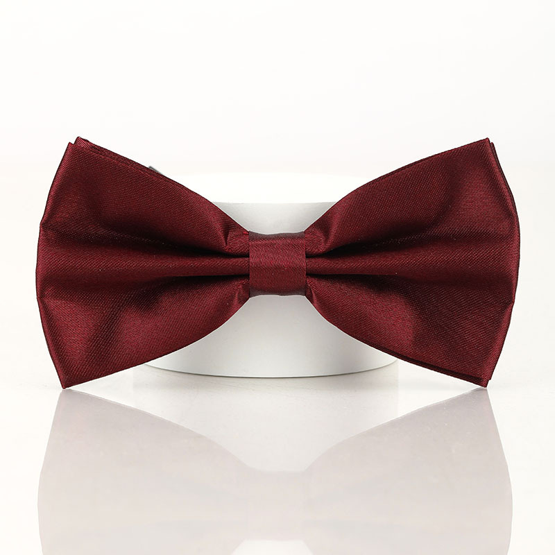 Black Double-layered Bow Tie For Suits photo 5