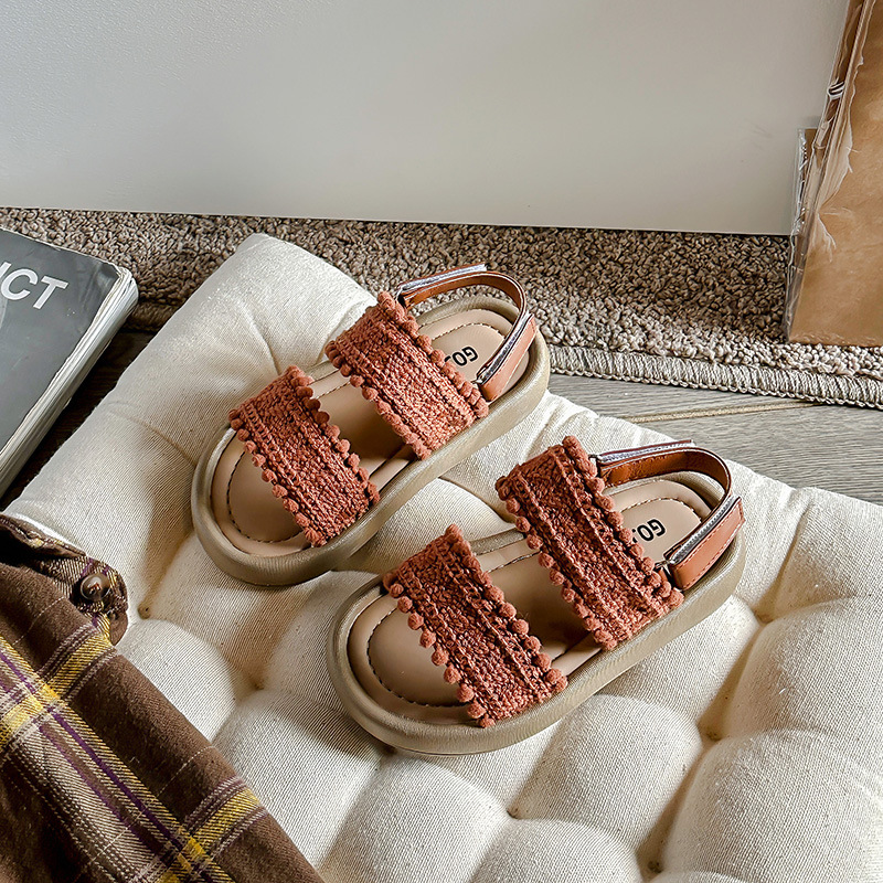 Girls Ethnic-Style Casual Retro Sandals With Soft Soles photo 4