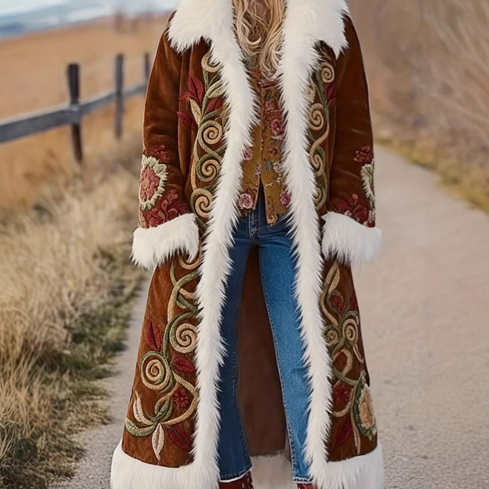 Western-style Vintage Denim Coat For Women European And American Style photo 8