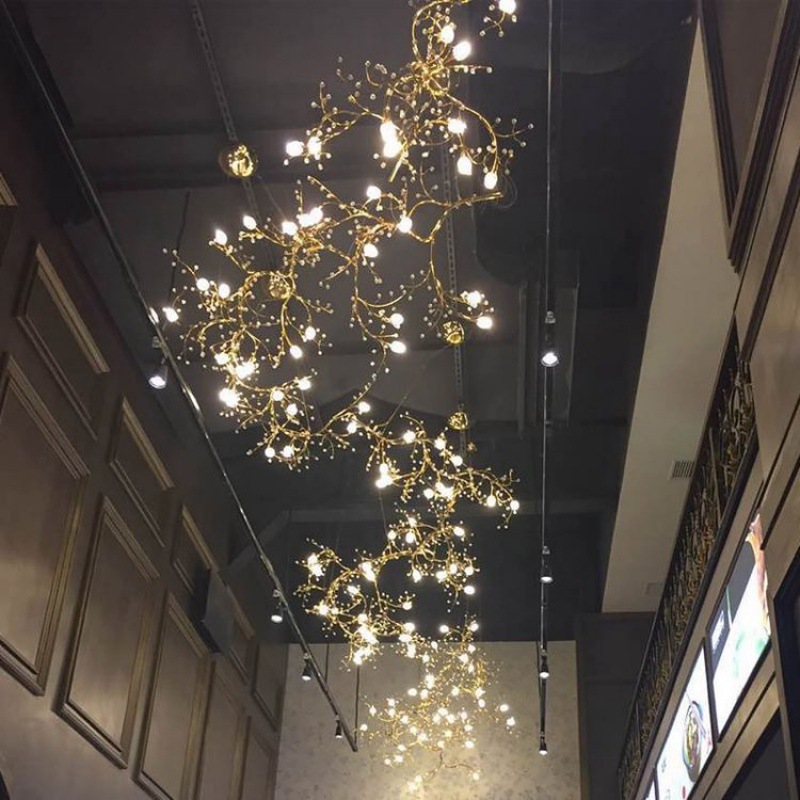 Starry Sky Themed Decorative Branch Chandelier For Creative Restaurants And Bars photo 4