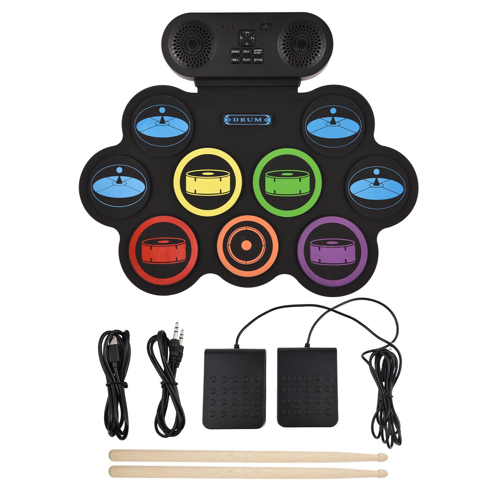 Portable Percussion Instrument Silicone Jazz Drum Set photo 2