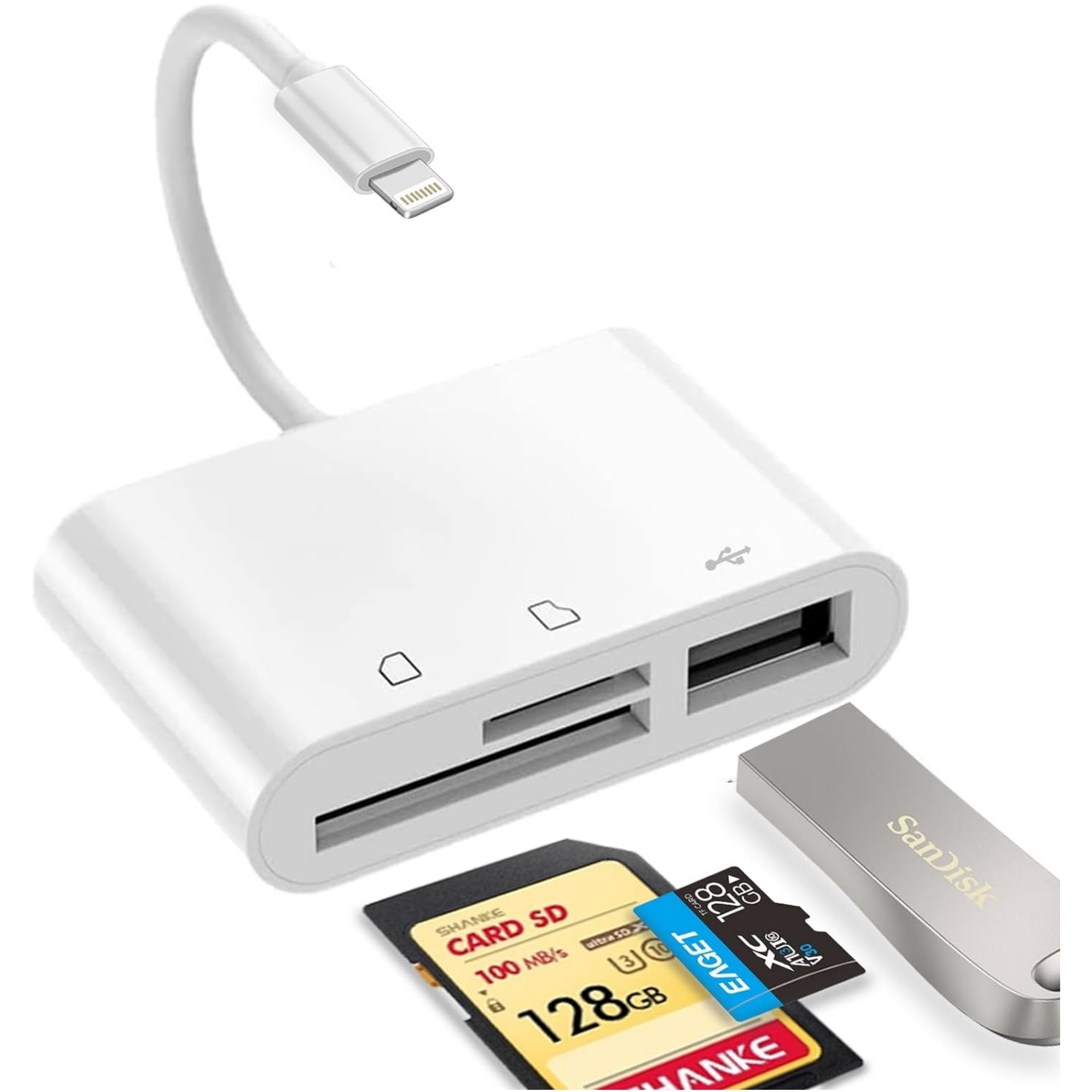 Tablet DCF Card Camera TF Card Reader U Disk 3-in-1 Memory Card Expansion photo 6