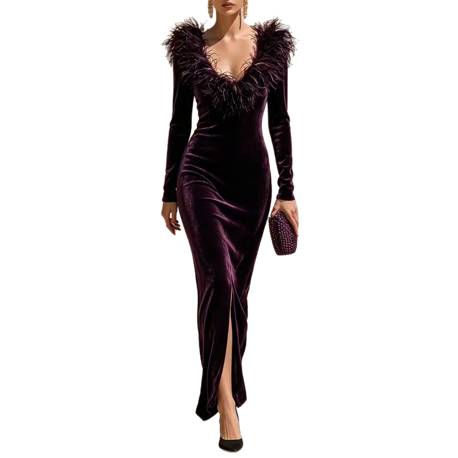 Stylish And Elegant Bodycon Party And Banquet Dress photo 2