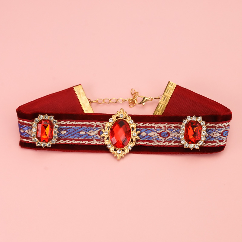 Flocked Ethnic-Style Pet Collar For Cats photo 7
