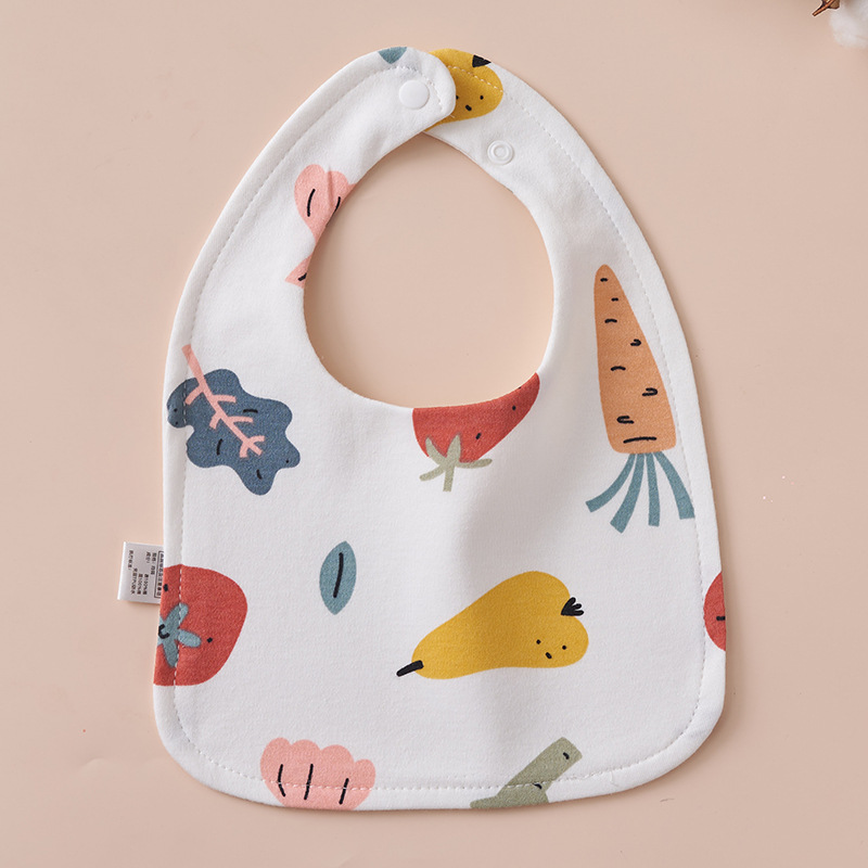 Babys Pure Cotton U-shaped Bib Waterproof Baby Bib photo 7