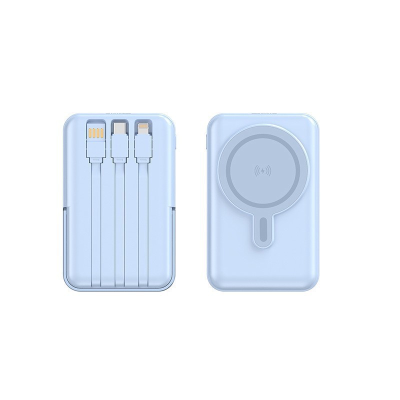 Portable Magnetic Charging Built In Cable Digital Display Fast Charging Power Bank photo 7