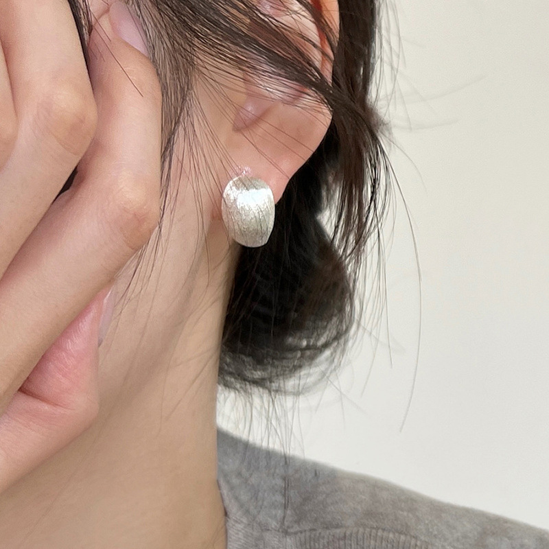 Geometric Irregular Brushed Earrings photo 1