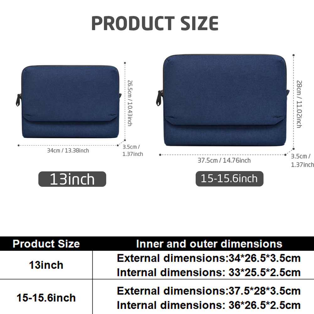 Shockproof Front-Opening Laptop Sleeve For Business Use photo 5