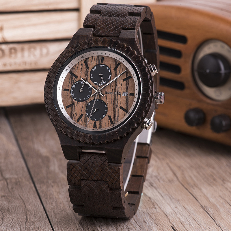 Unisex Sporty Wooden Watch photo 1