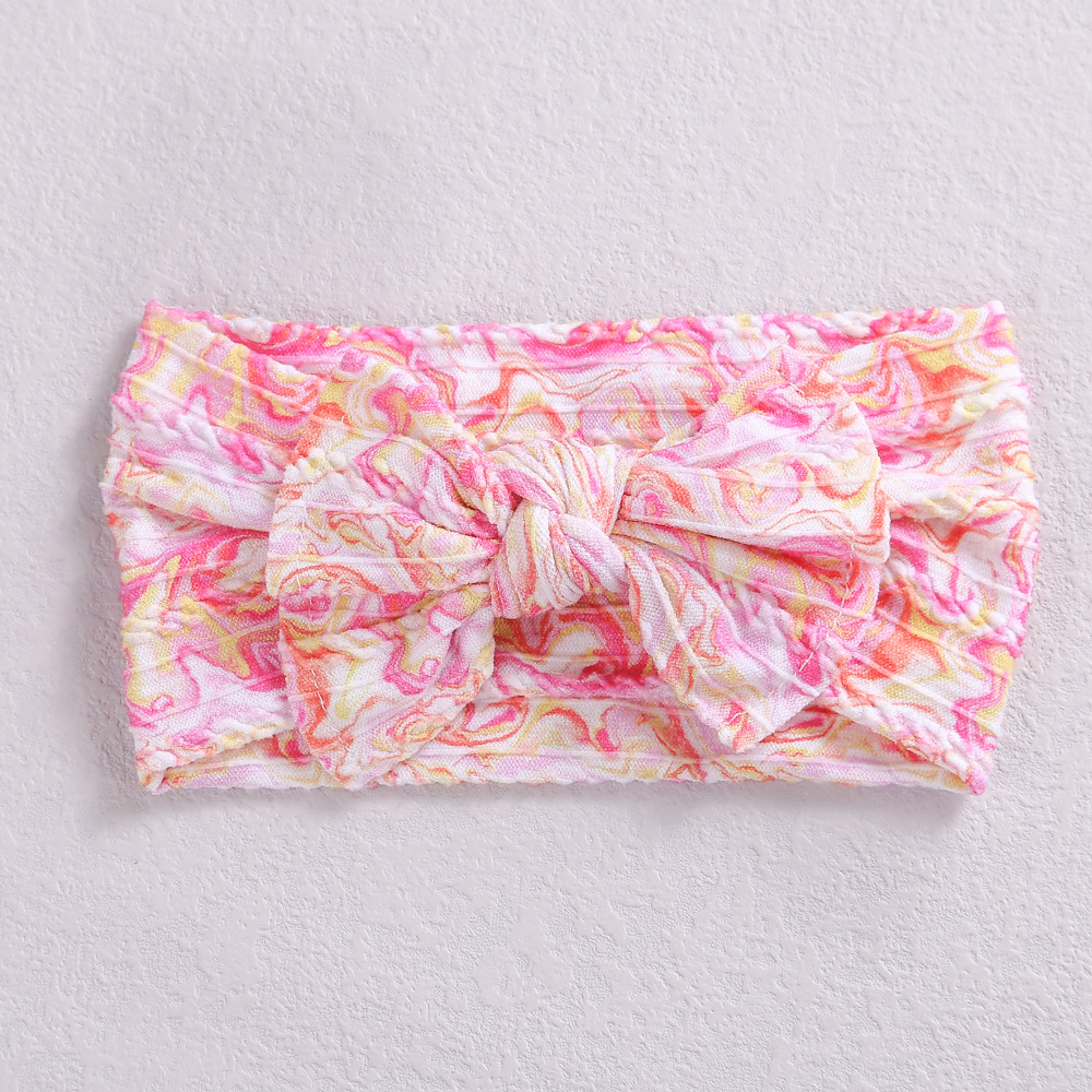 Wide-brimmed Jacquard Nylon New-style Childrens Headband photo 8