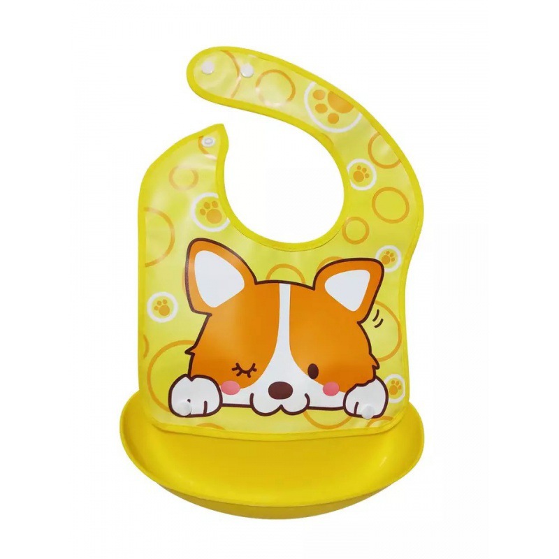 Detachable No-wash Waterproof Silicone-like Bib For Kids photo 2
