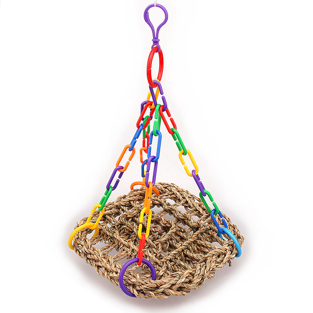 Toy Bird Grass Net Parrot Swing photo 5