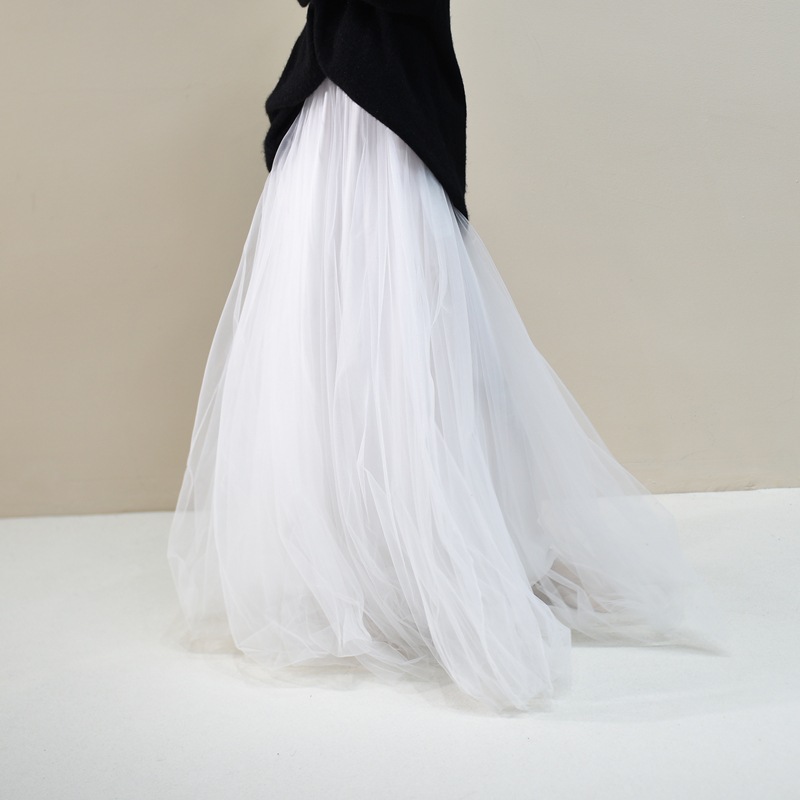 Pleated Skirt Mesh Skirt Women's Fairy Gauze Skirt photo 3