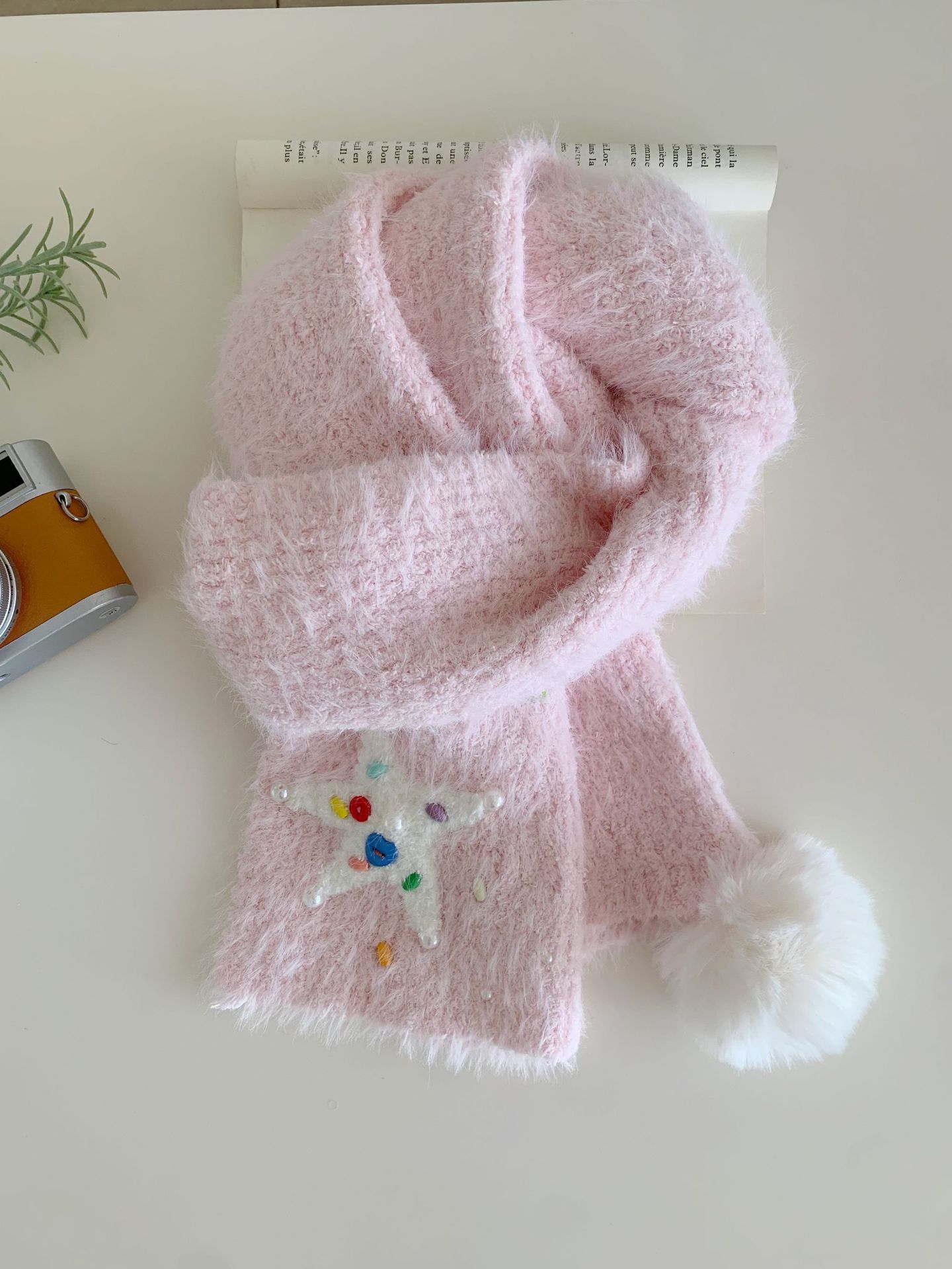 Women's Plush Knitted Scarf Warm And Extra-thick photo 7