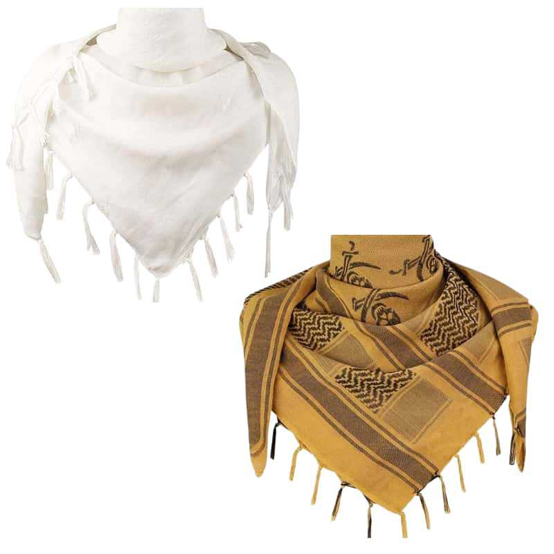 Jacquard Headscarf Scarf With Tassels Mens Scarf photo 8