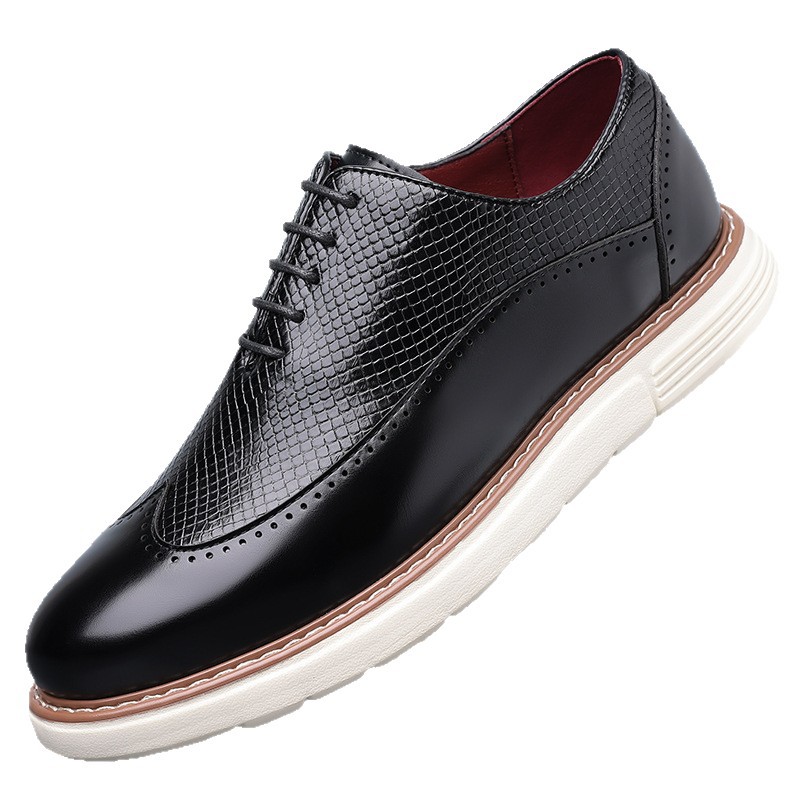 Men's British-style Minimalist Slip-on Leather Shoes photo 4