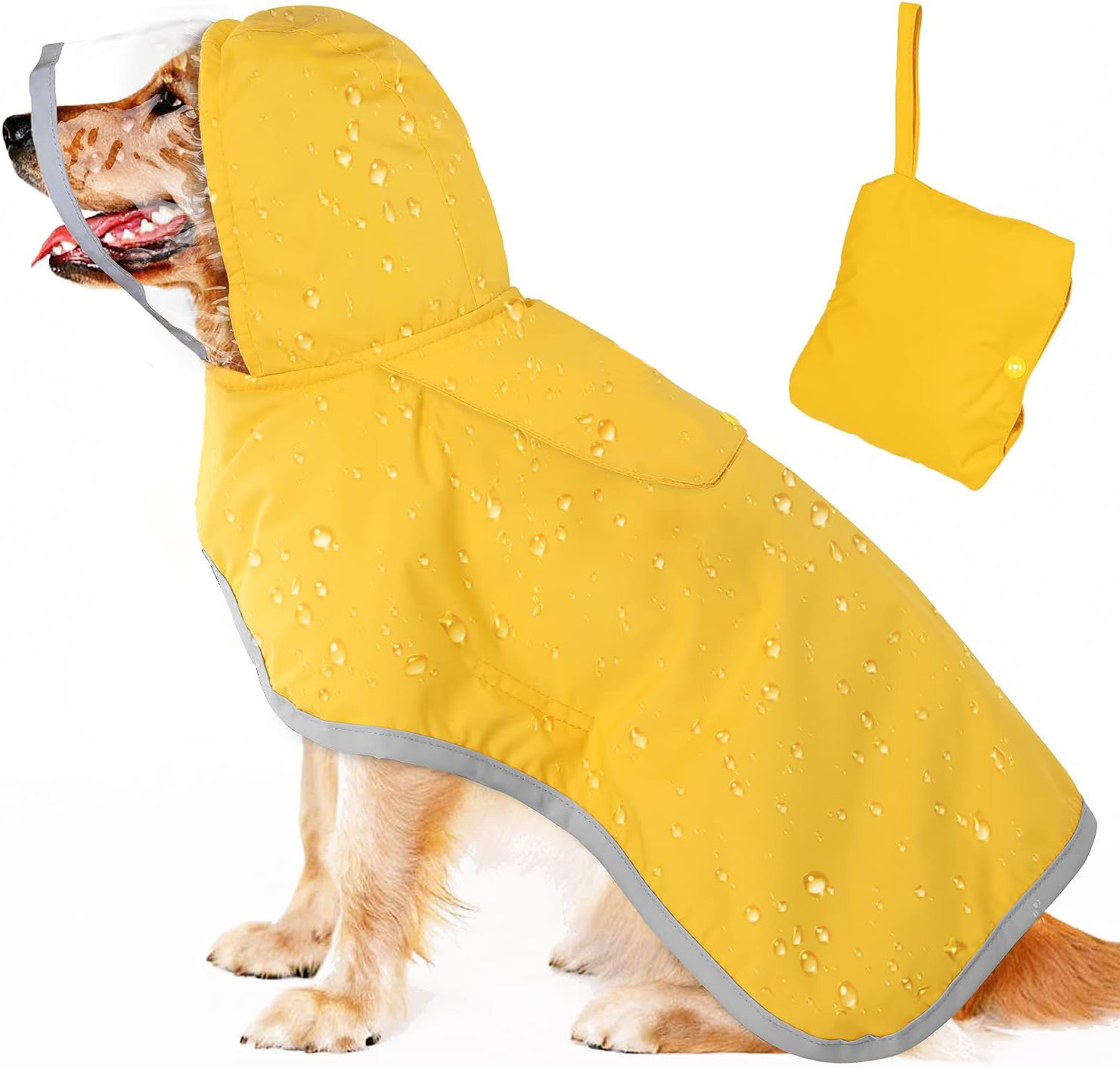 Waterproof Dog Coat Cape Design For Large Breeds photo 2