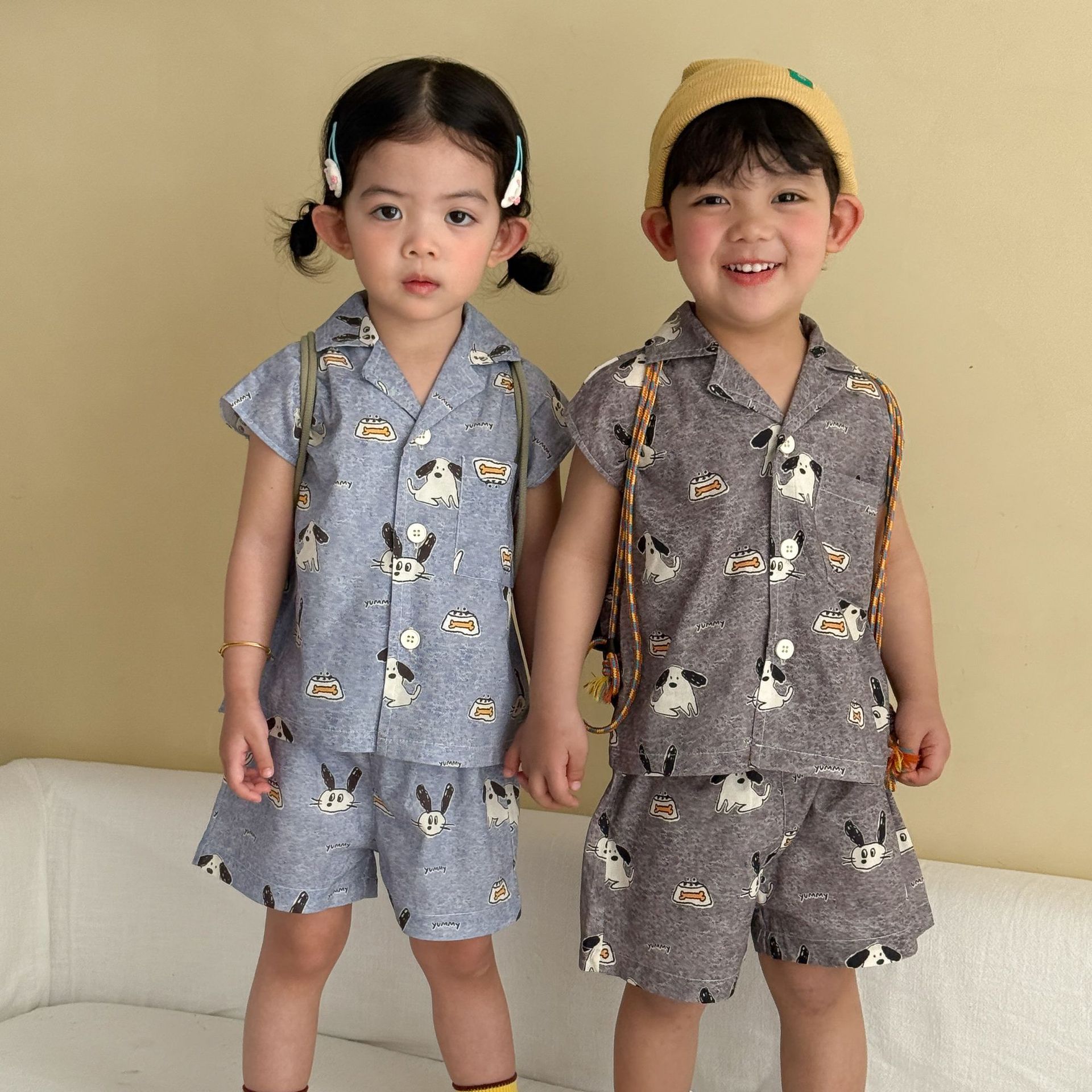Boys Sleeveless Shirt And Shorts Set photo 4