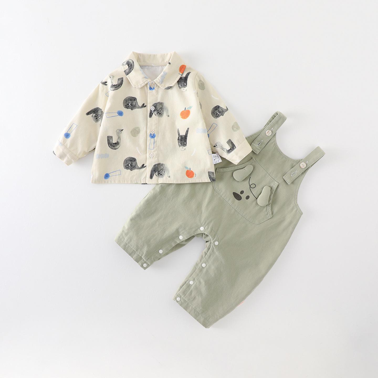 Baby Boy Clothing Autumn Overalls Set photo 3