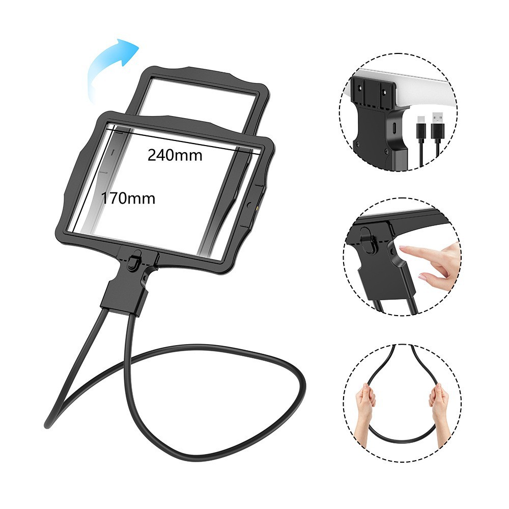 Handheld Magnifier With 48 LED Lights And USB Charging photo 7