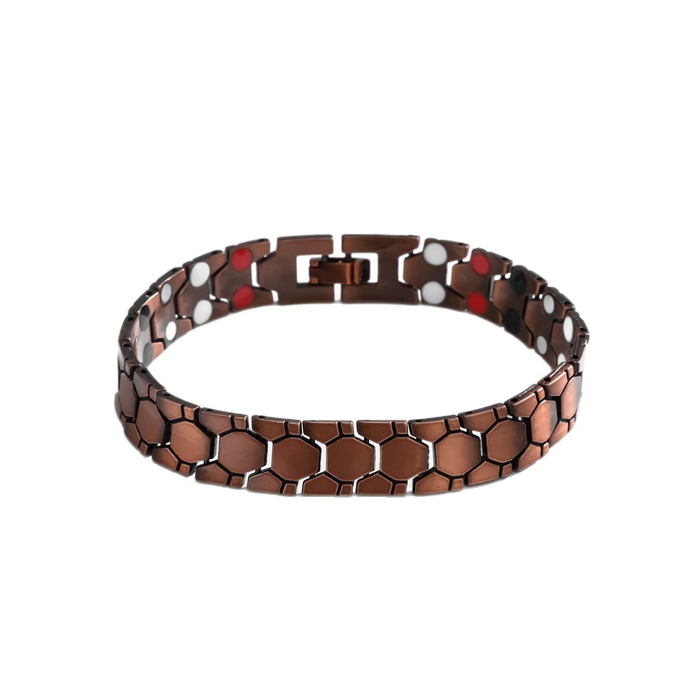 Hexagonal Men's Bracelet With Magnetic Four-in-one Design photo 4