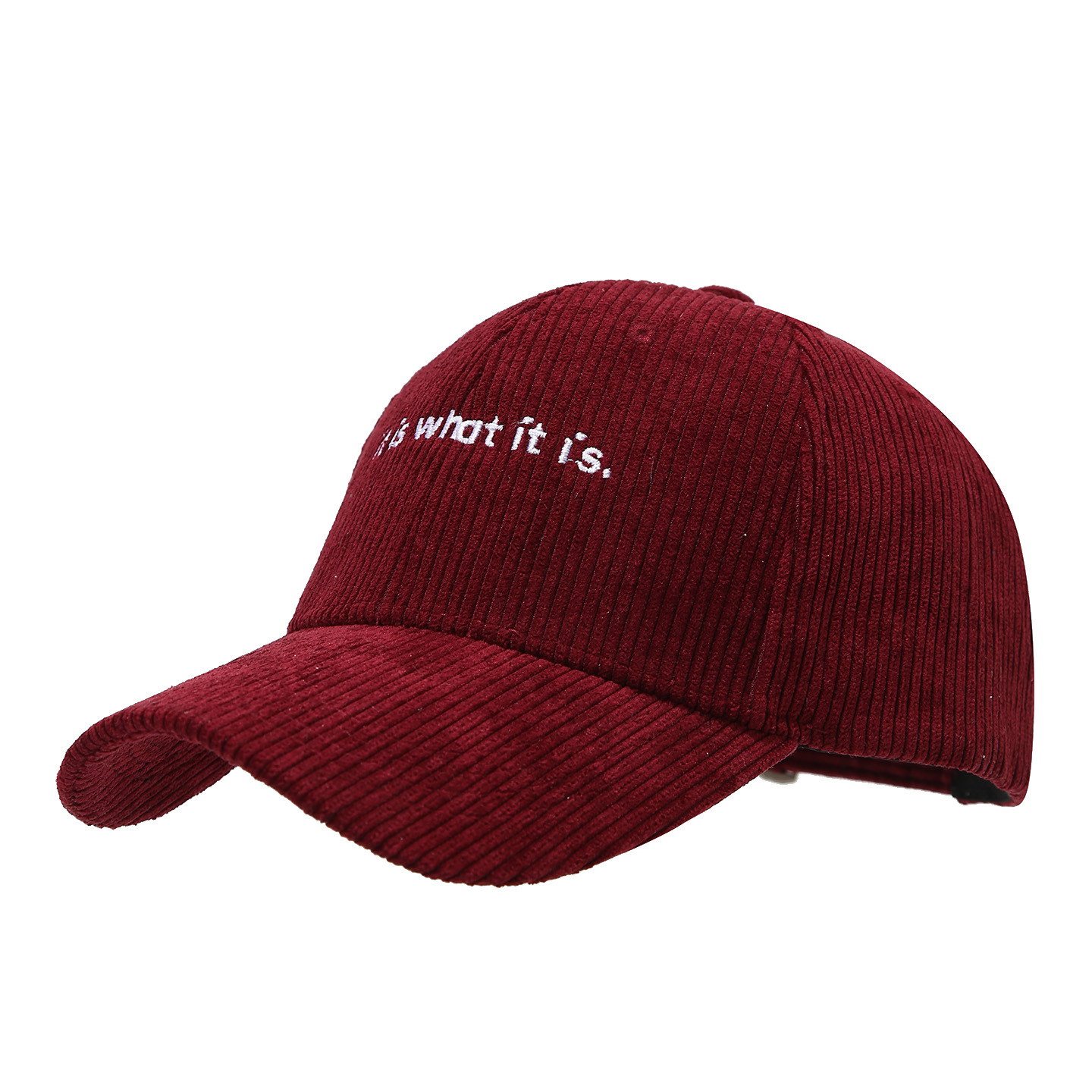 Stylish Letter-print Corduroy Baseball Cap For Couples photo 5