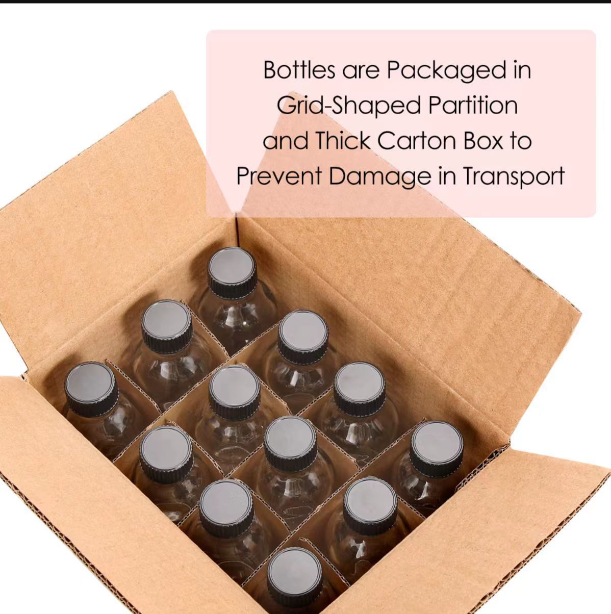 2 Oz Juice Portioning Sealed Glass Bottles photo 4