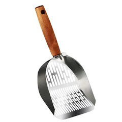 Stainless Steel Two-in-one Fine Metal Cat Litter And Tofu Sand Scoop Large Size photo 7