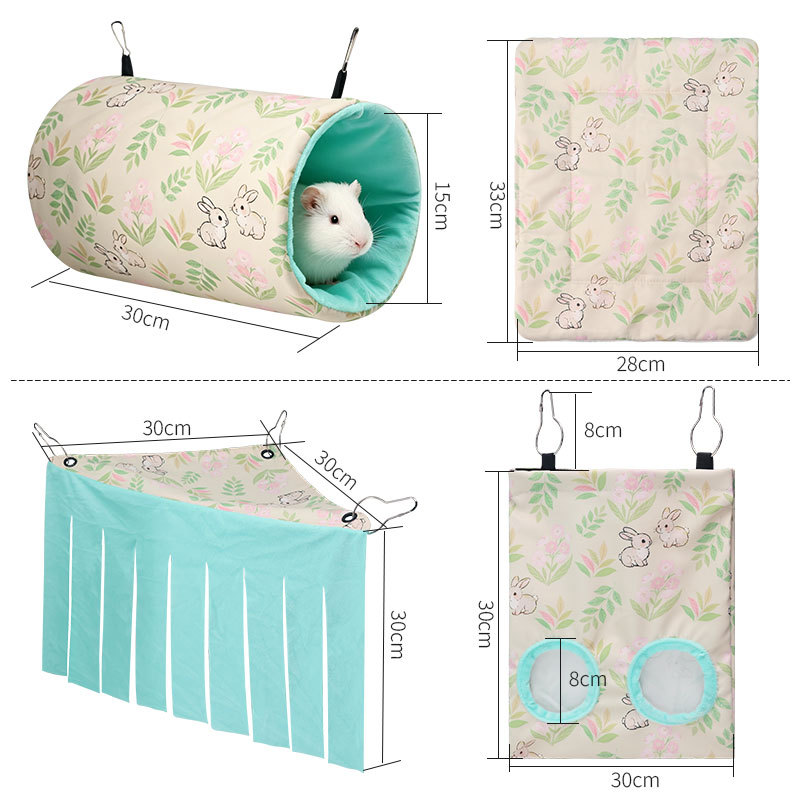 Drilling Tunnel Straw Bag Hideaway Pet Bed photo 4