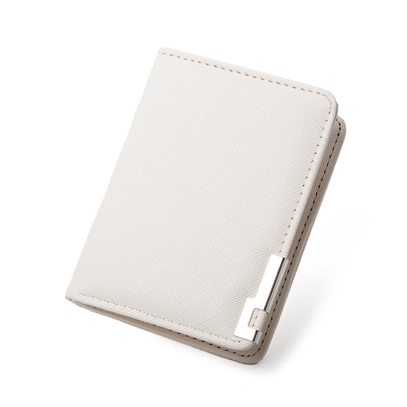 Mens Ultra-thin Short Wallet With Metal Trim photo 4