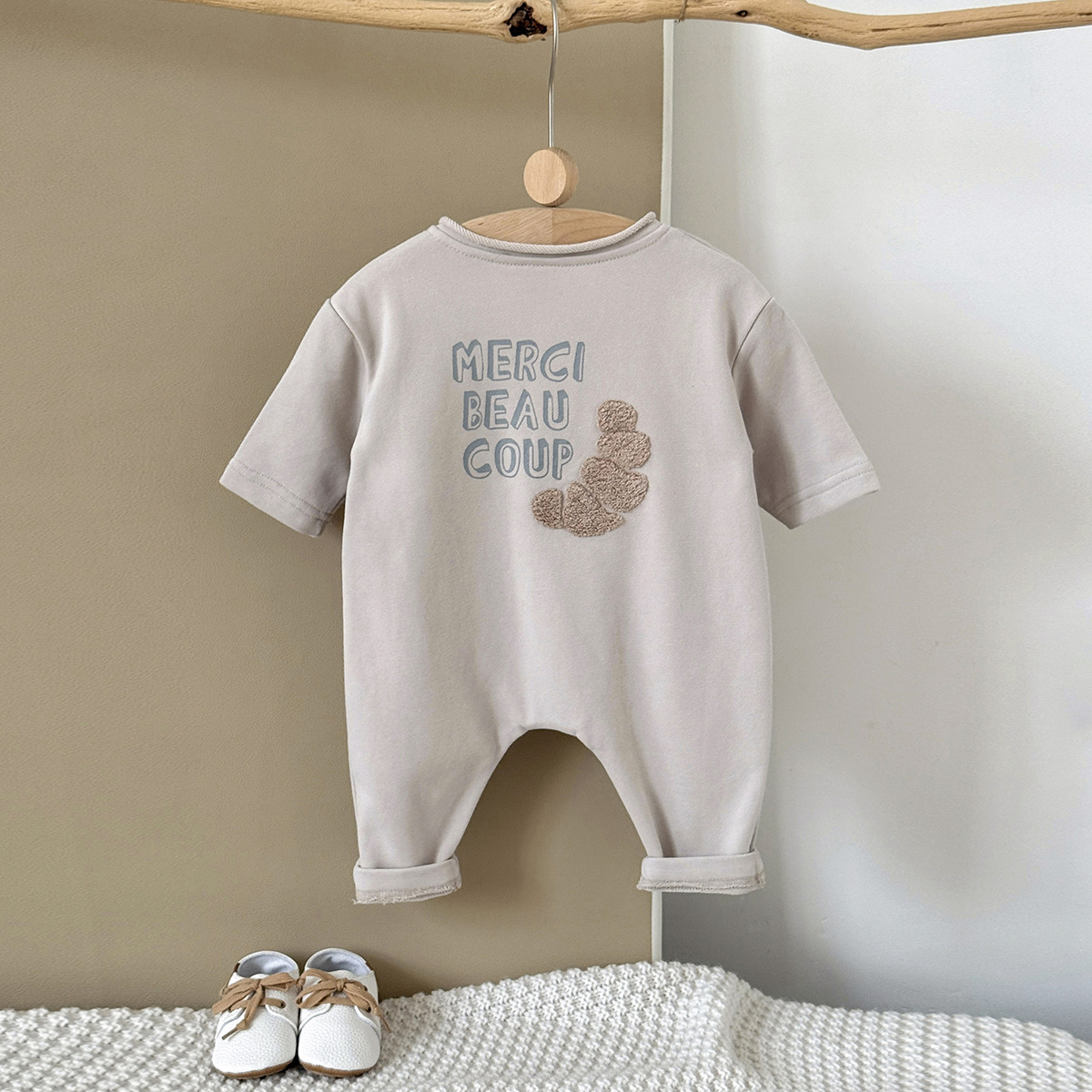 Cute Cotton Knitted Onesie For Infants And Toddlers photo 4