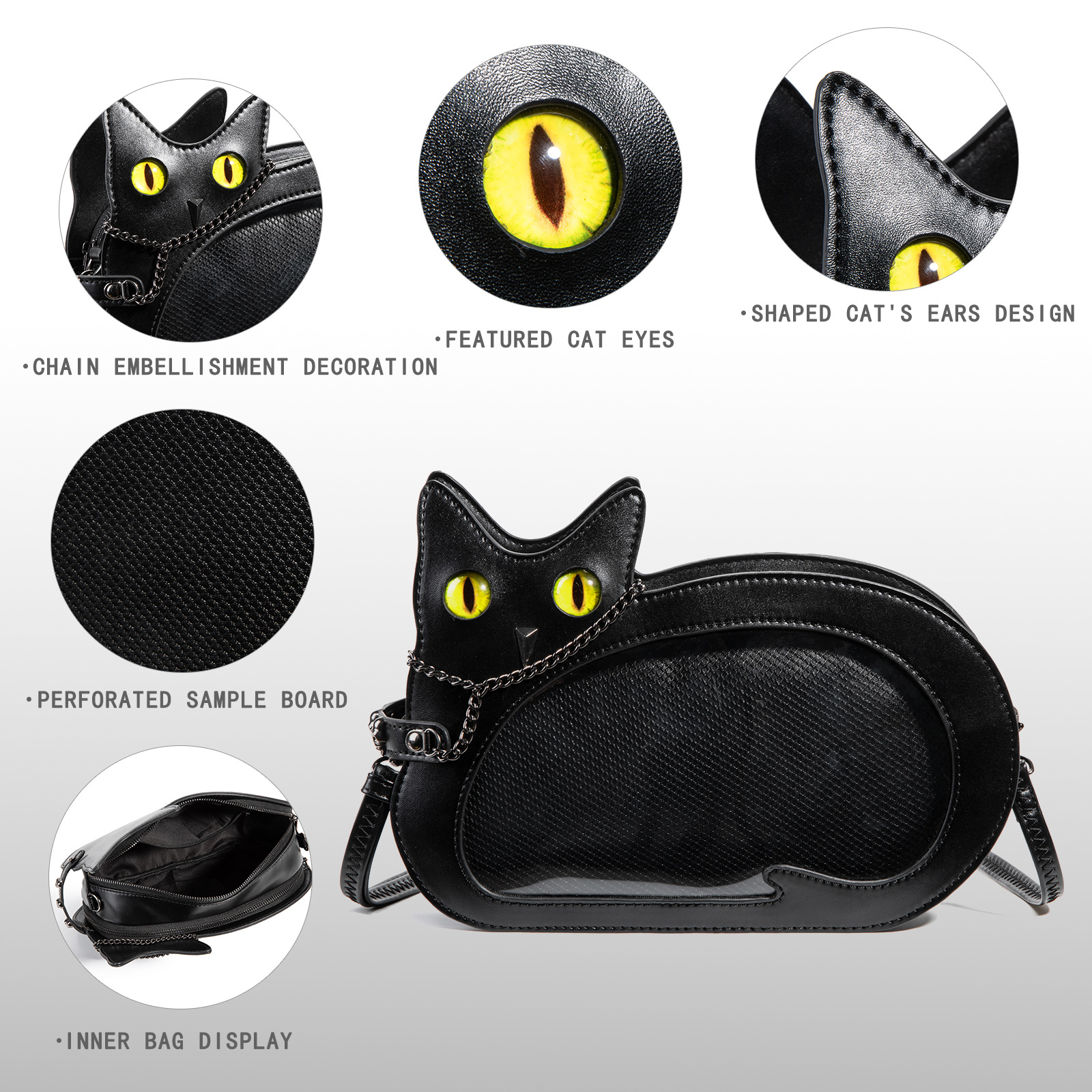 Niche Creative Cat-themed Pain Bag For Women photo 3