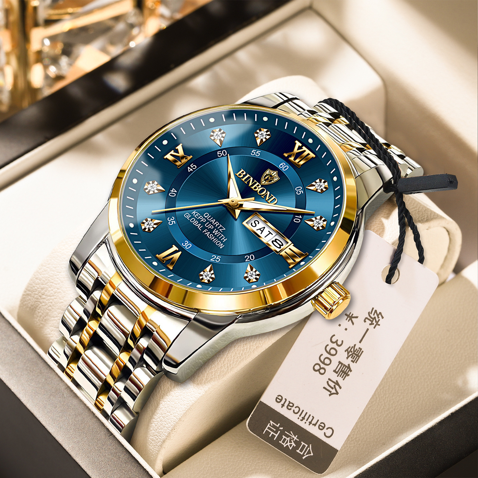 Binbang Business Light-Luxury Quartz Watch For Men photo 4