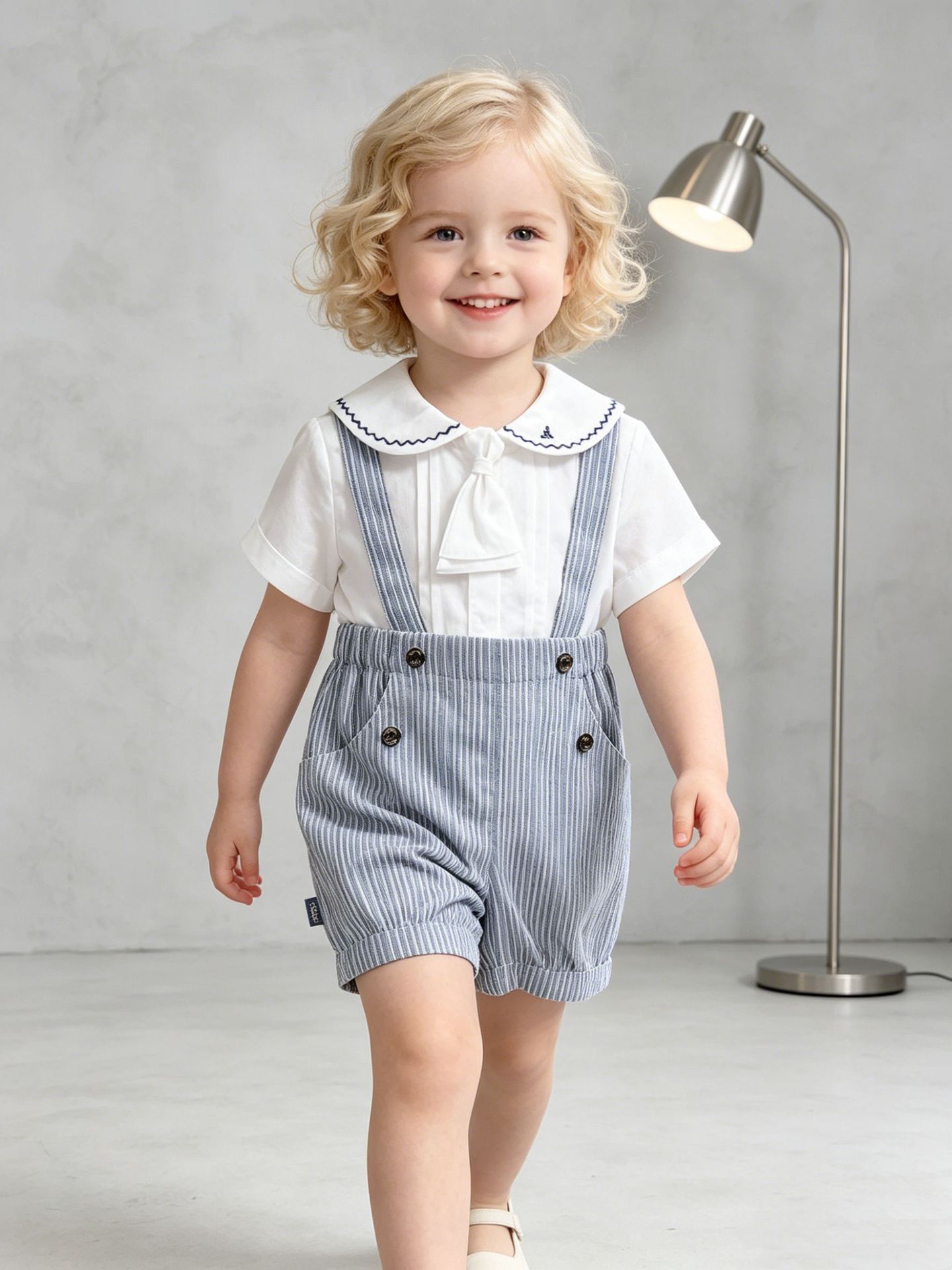 Arrival Shirt And Suspender Shorts Set photo 4
