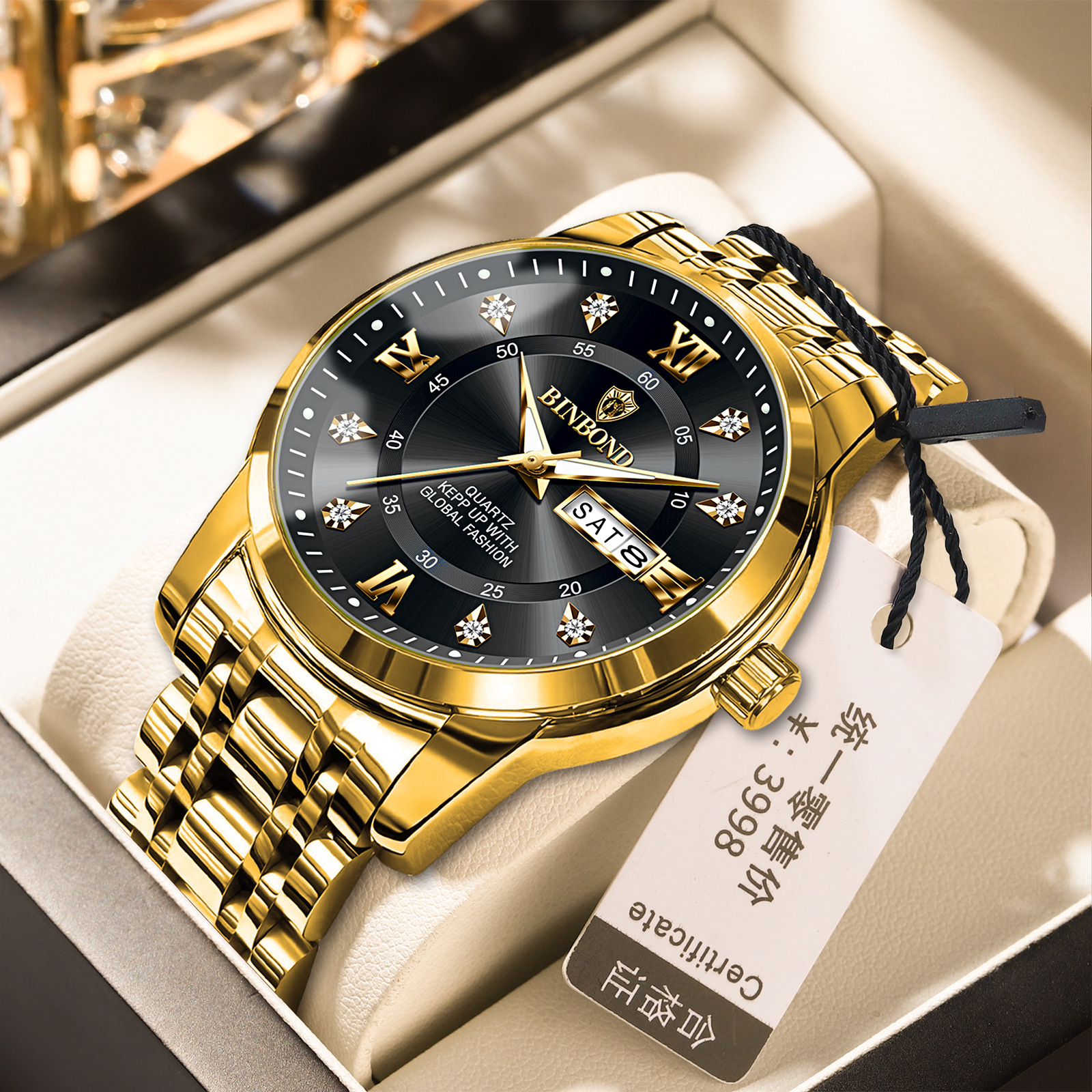 Binbang Business Light-Luxury Quartz Watch For Men photo 6