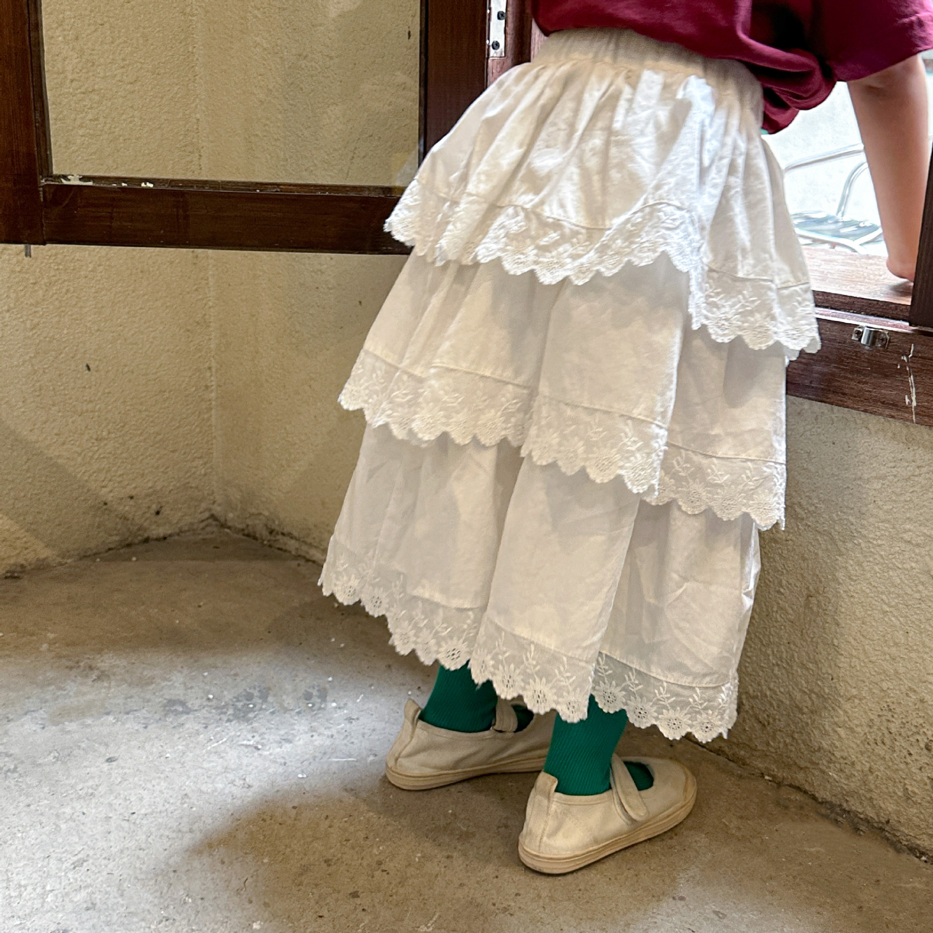 Girls' Skirt With Lace Princess-style Dress photo 4
