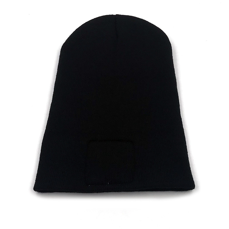 Black Cat Head Decal Skiing Warmth Autumn Winter Knitted Wool Hat photo 8