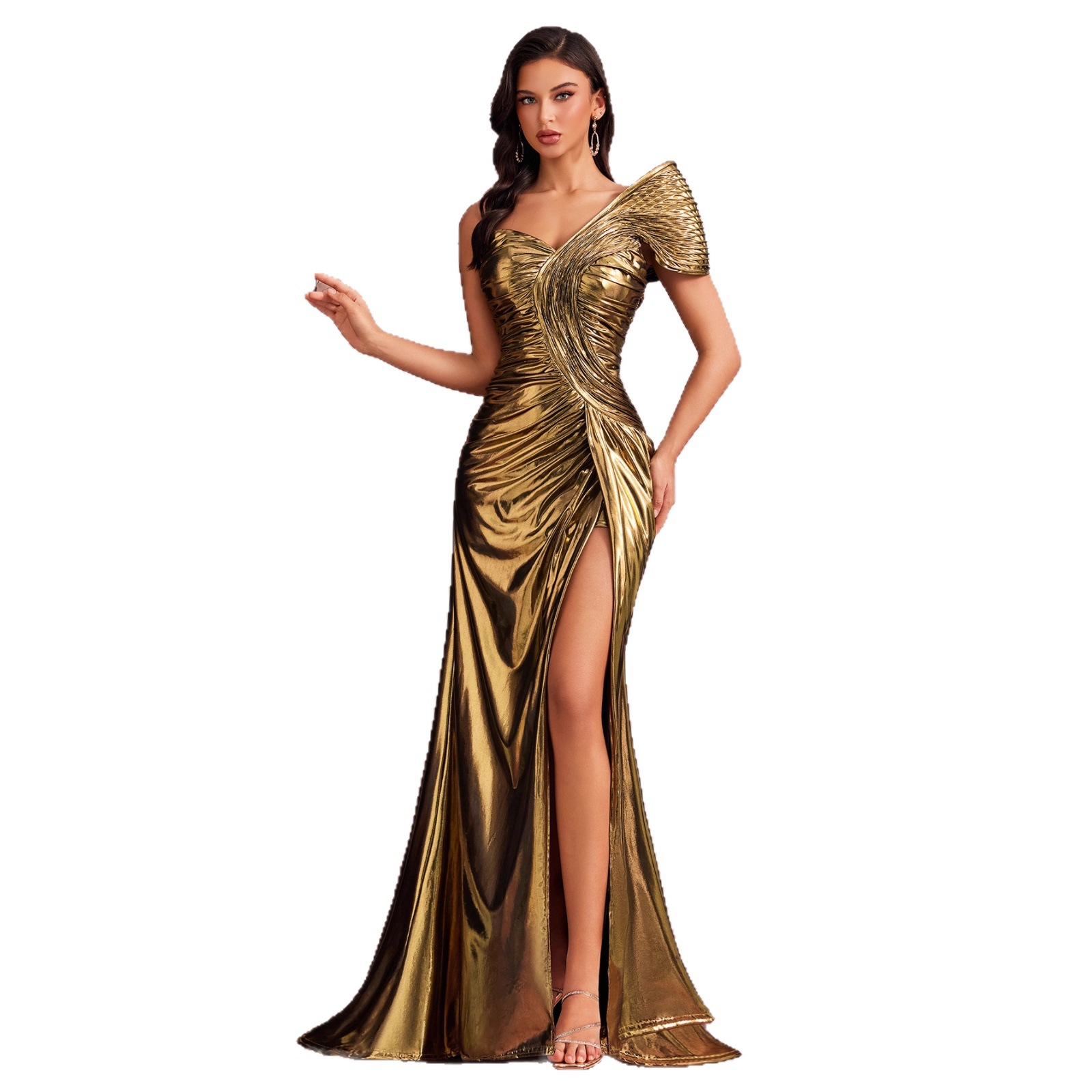 Design-conscious Fish-scale Structured Elegant Evening Gown photo 3