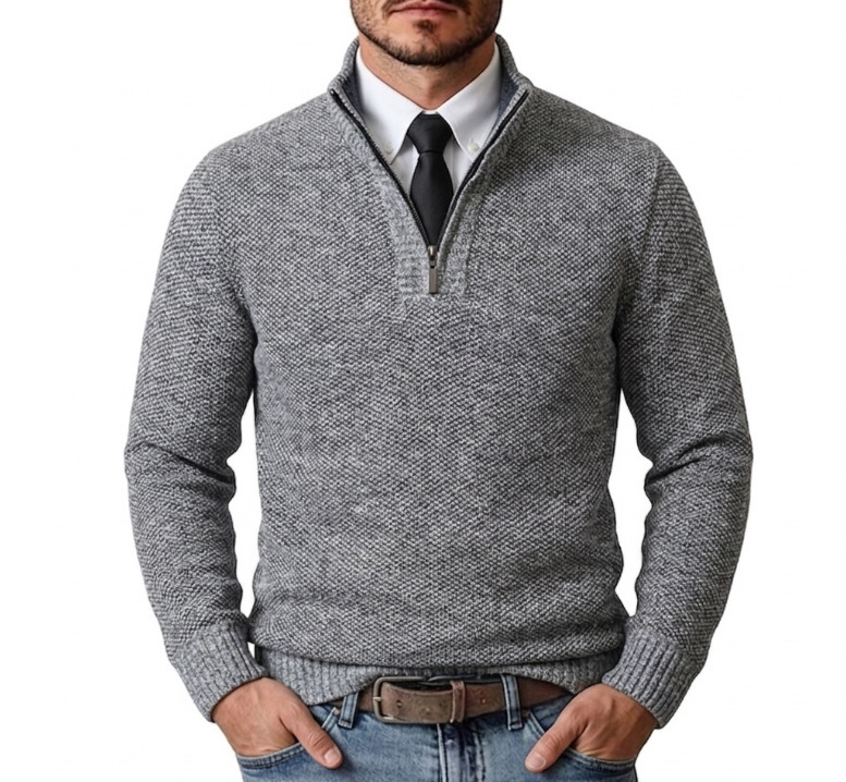 Men's Casual Loose-fit Knitted Cardigan photo 6