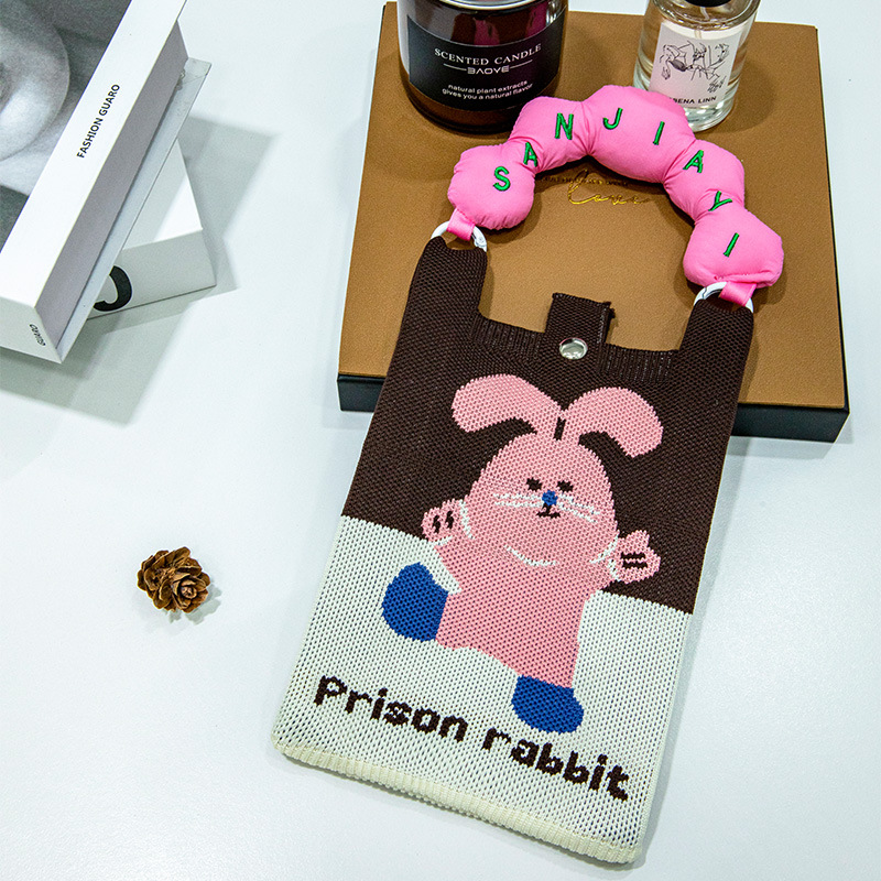 High-end Women's Knitted Phone Bagversatile And All-match photo 5