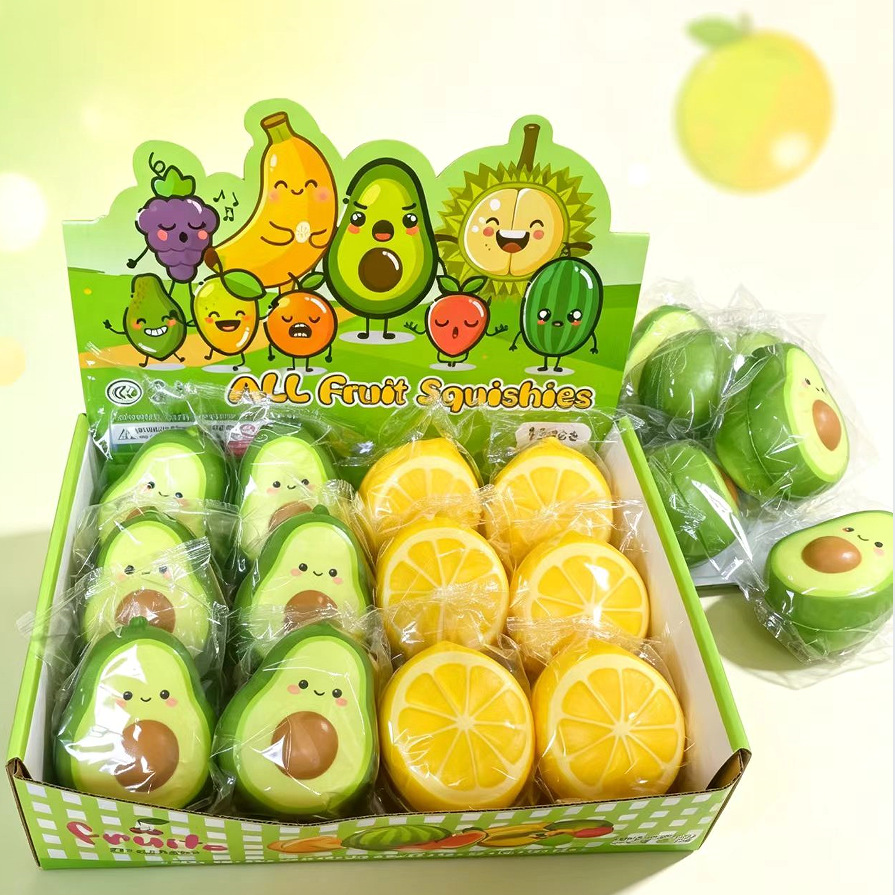 PU Lemon Avocado Stress-relief, Venting, Slow-rebound Toy photo 1
