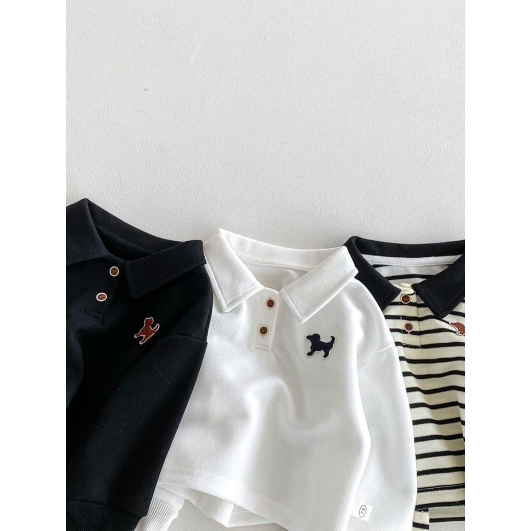 Children's Turn-down Collar Shirt Boys' Long-sleeve Top photo 2