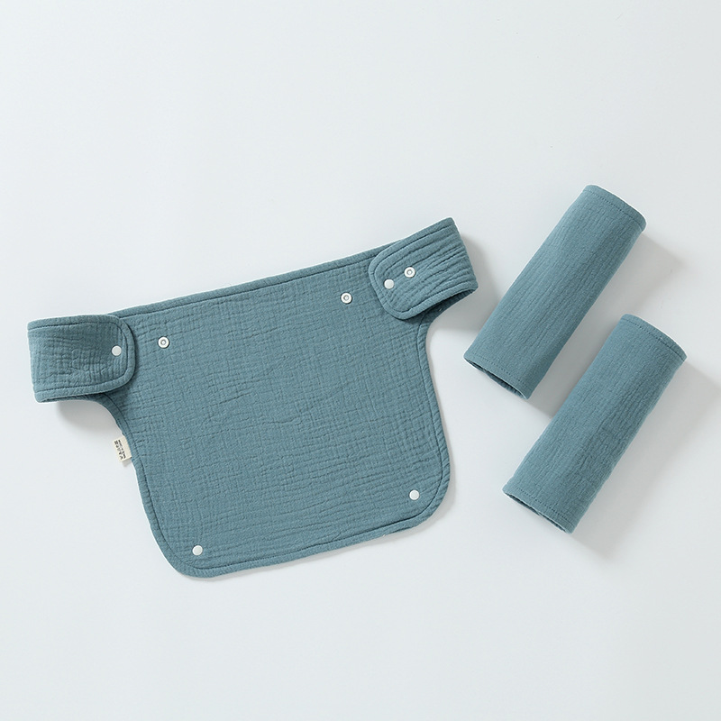 Double-shoulder Baby Waist Stool Drool Bib photo 4