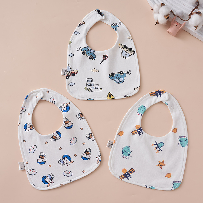 Babys Pure Cotton U-shaped Bib Waterproof Baby Bib photo 5