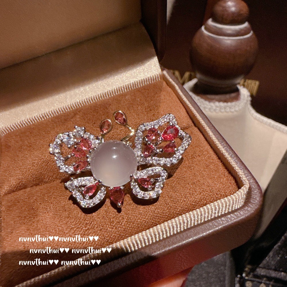 Fog Color Enchantress Camellia Gemstone Necklace Rich Charming Rose Zircon Earrings Bracelet Suit photo 1