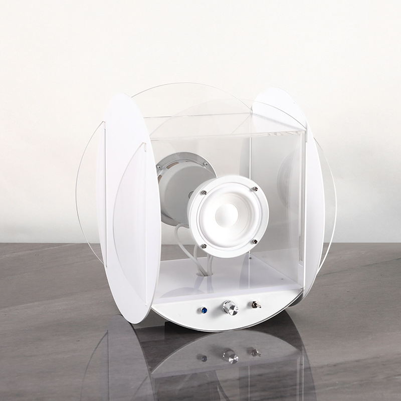 Creative Minimalist Acrylic Retro Bluetooth Round Speaker Ornament photo 2