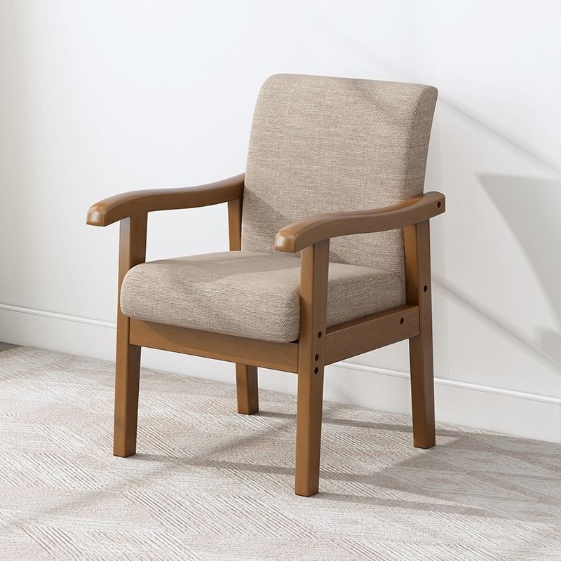 Elderly-friendly Dining Chair With Widened Armrests And Backrest photo 3